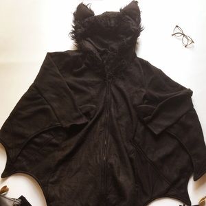 Leg Avenue womens furry hooded bat dress costume